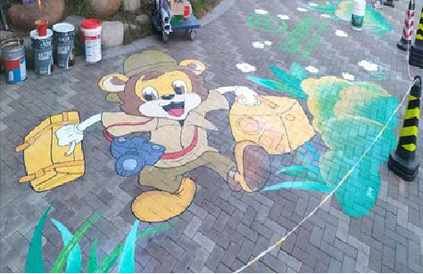 资源夏季画地面彩绘会遇到的问题