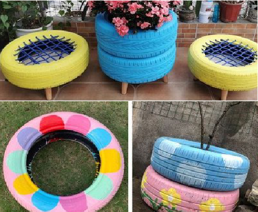 资源墙体彩绘-变废为宝