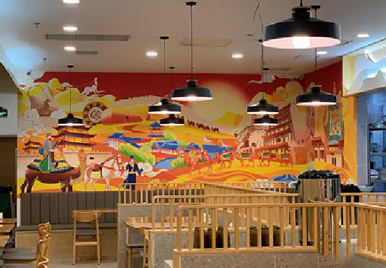 资源商业空间彩绘介绍。