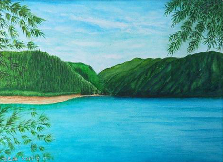 资源在墙绘中，如何绘画绿水青山？