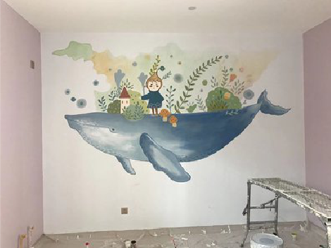 资源手绘墙的特点及优势。